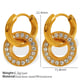 EH538 rhinestone gold earrings Picture3